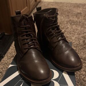Boys Brown Leather Boots